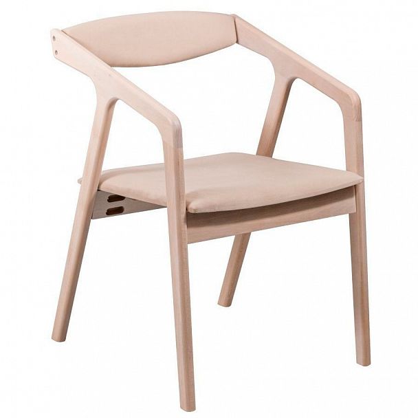 Стул деревянный для дома Fendi, бежевый - Вид 1