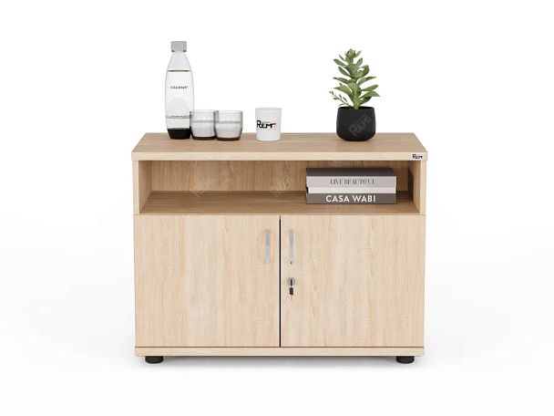ЛАЙТ / LIGHT RLG018-80x45 Тумба под оргтехнику 80x45x60 Дуб Сонома - Вид 2