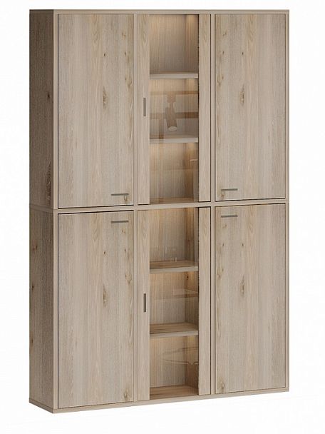 Шкаф-витрина Домино СУ(ш3в2)+4ФГ+2ФС Нельсон - Вид 1