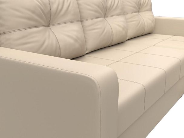 Диван угловой Ливерпуль Лайт правый угол Экокожа бежевый - Вид 4