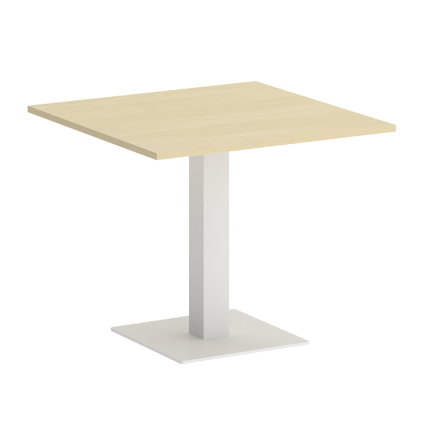 Home Office Стол квадратный VR.SP-5-90.2 Клён/Белый металл 900*900*750 - Вид 1