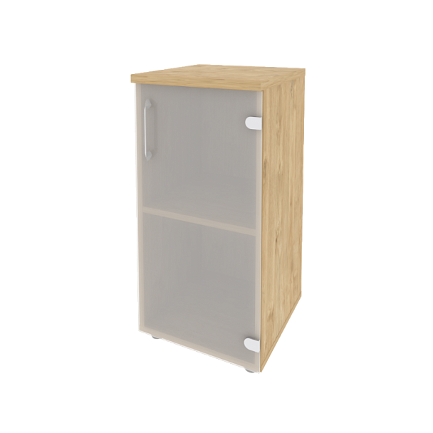 Onix Шкаф низкий узкий правый O.SU-3.2 (R) Тиквуд светлый 400*420*823 - Вид 1