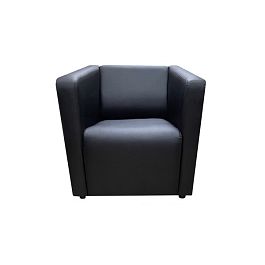 (ito-k-bl) Кресло Итон, искусственная кожа, цвет черный Ecotex 3001 - Фото предпросмотра