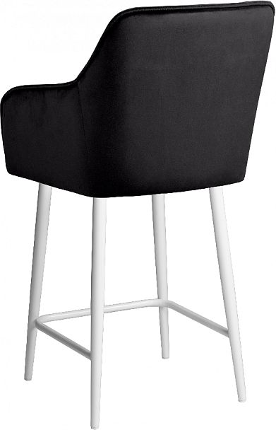 Полубарное поворотное кресло Мони К, черный H75/белый - Вид 6