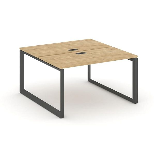 Style Project Next Рабочая станция двухсторонняя SN-59O.DRS-003 Тиквуд Светлый/Металл Антрацит/Черный Заглушка 1380*1232*750 - Вид 1