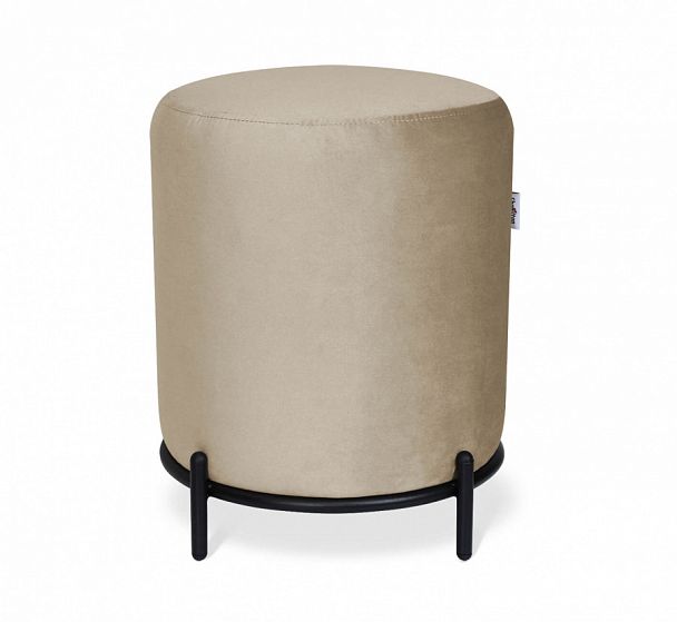 Пуф Sheffilton SHT-B6 ванильный крем/черный муар - Вид 1