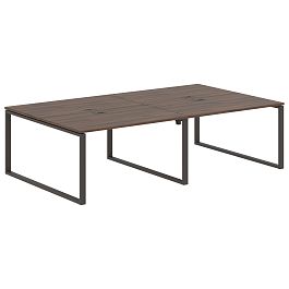 Стол 4-х местный EQWST 2716 Дуб Денвер тёмный/Мокко 2726х1606х750 EDIS - Фото предпросмотра