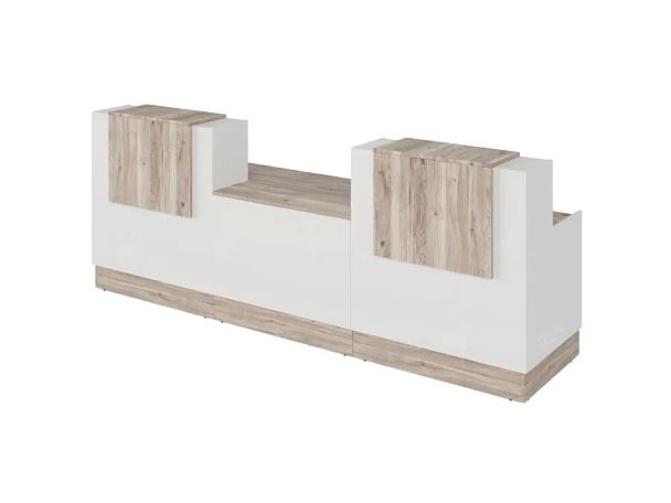 RTD091-300-MA ТАНДЕМ / TANDEM Стойка ресепшн 5-300 3000х700х1200 Дуб Маувелла - Вид 1