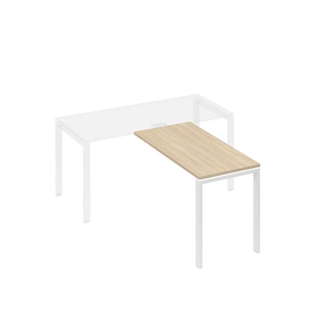 Брифинг-приставка каркас UNO A4 А4 Б1 072 БП дуб скандинавский / металлокаркас белый - Вид 1