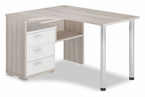 Стол письменный Домино СР-132С Карамель/Белый левый - Вид 1