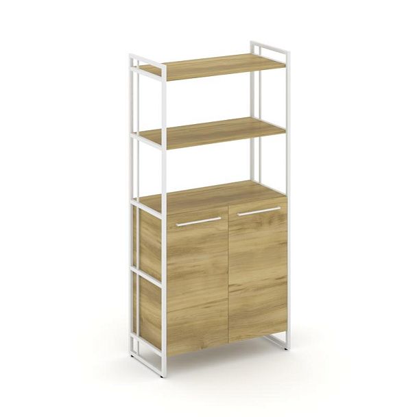 Rift Шкаф 4 ниши широкий RF.SS-44 Дуб Винченцо/Металл Белый 798*396*1648 - Вид 1