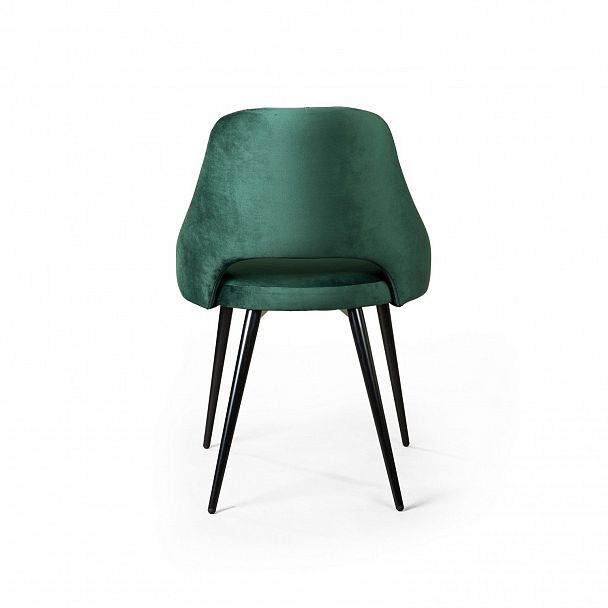 Стул William, бархат зелёный 19/ черный конус - Вид 6