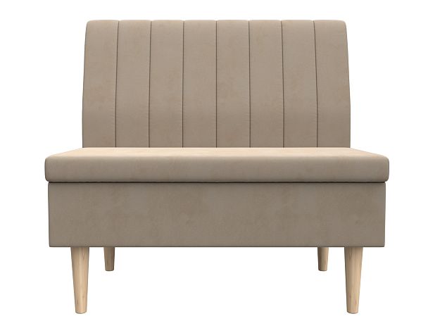 Диван прямой Мини Велюр бежевый - Вид 2
