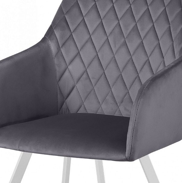 Кресло Барли, темно-серый H-15/белый - Вид 6