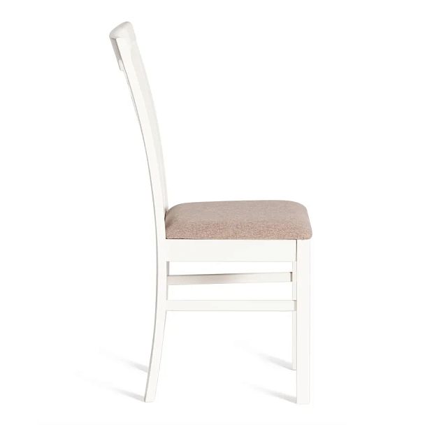 Стул Гермес/Hermes, дерево гевея, Ivory white, ткань серая (TM-164) - Вид 2