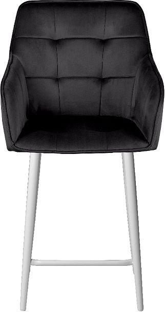 Комплект полубарных поворотных кресел Мони К, черный H75/белый, 4 шт. - Вид 3