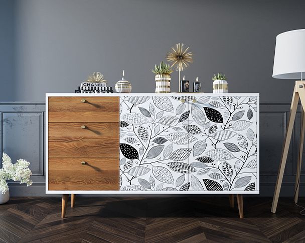 Комод "Berber" с двумя дверками и ящиками 9 принт - Вид 7