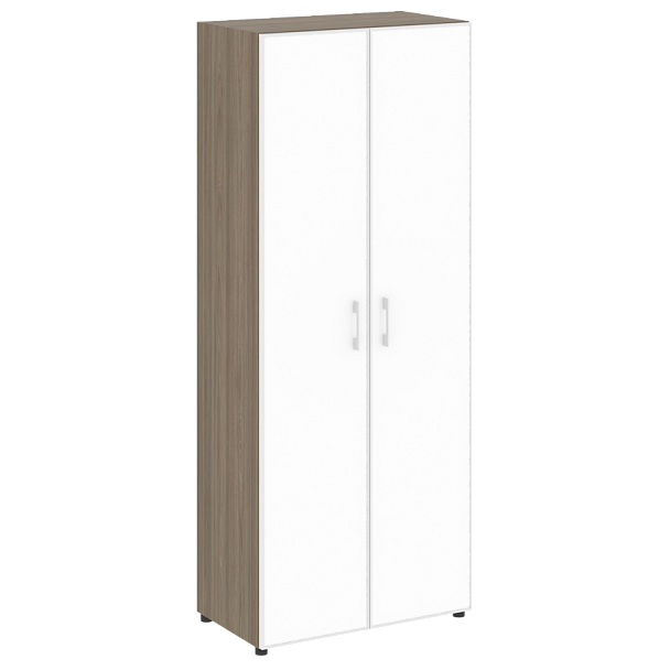 Yalta Шкаф LT.ST-1.10 R white Вяз/Стекло white 800*450*1987 - Вид 1