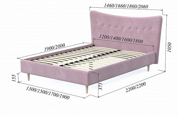 Кровать полутораспальная Финна - Вид 7