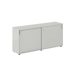 Шкаф купе 1638х400х750 низкий, с замком / корпус цвет: серый бархат, двери цвет: серый бархат Сигма / Sigma - Фото предпросмотра