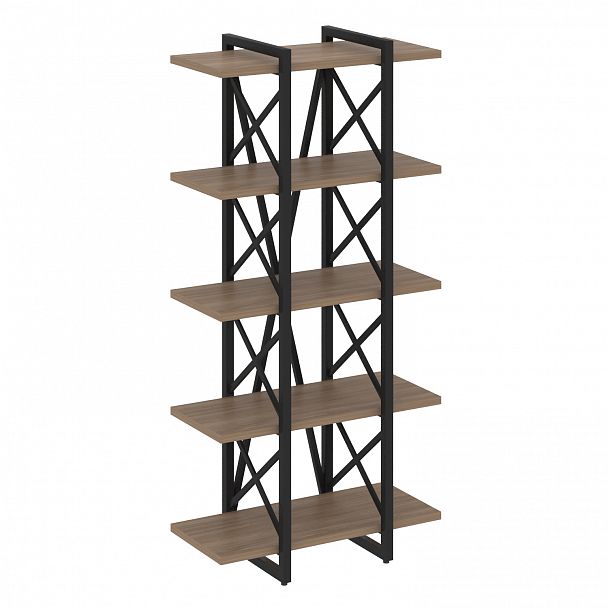 Стеллаж на опорах "Loft" VR.L-MST.O-5.4V дуб аризона/черный - Вид 1