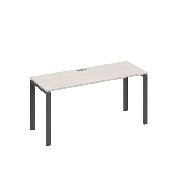 Стол письменный на металлокаркасе UNO A4 А4 Б1 005 БП дуб / металлокаркас антрацит - Вид 1