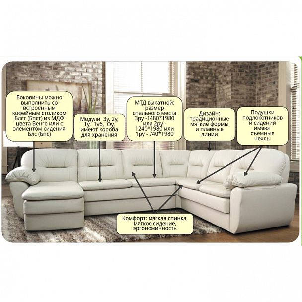 Диван "Сиэтл-2" 2Р - Вид 3