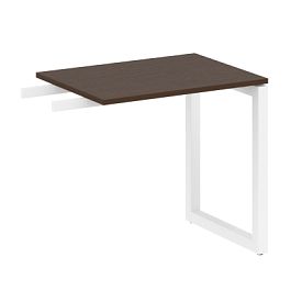 Metal System Quattro Приставной элемент на О-образном м/к 50БО.ПР-2 Венге/Белый металл 800*600*750 - Фото предпросмотра