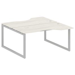 Metal System Quattro Р. ст. криволинейная на О-образном м/к 50БО.РАС-СА-2.1 Дуб наварра/Серый металл 1600*1835*750 - Фото предпросмотра