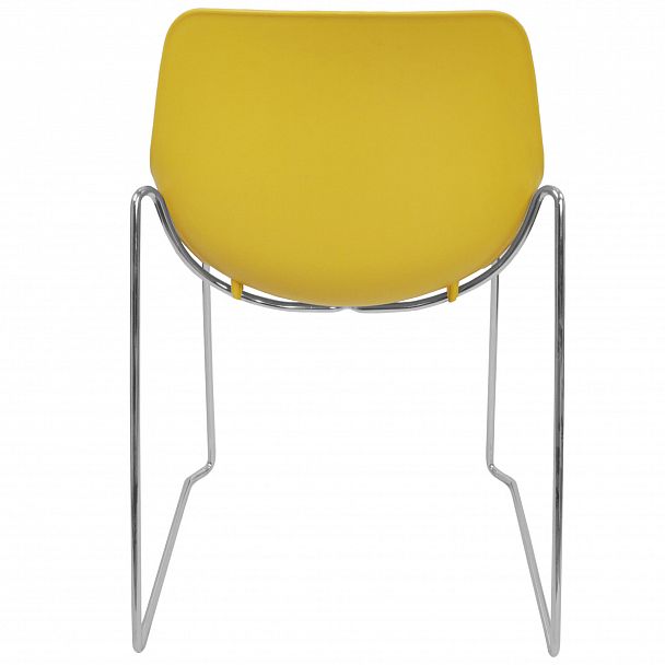 Стул Q5 (пруток), желтый, стопируемый - Вид 3