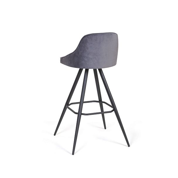 Стул полубарный Neo поворотный 360 градусов, бархат 4 - Вид 5