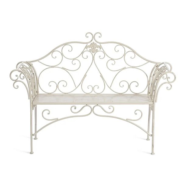 Скамья Secret de Maison Божоле/Beaujolais (мод.PL08-8574), металл, белый антик (antique white) - Вид 3