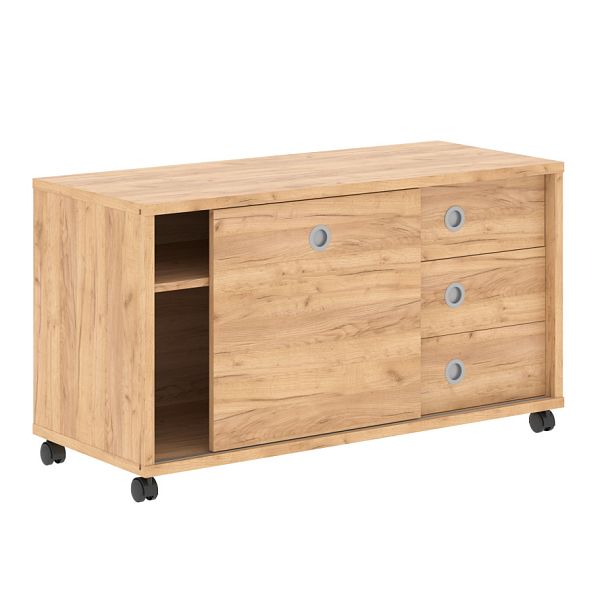 Тумба мобильная с дверью купе B 202.1A Дуб Бофорд 1200х500х660 BORN - Вид 1