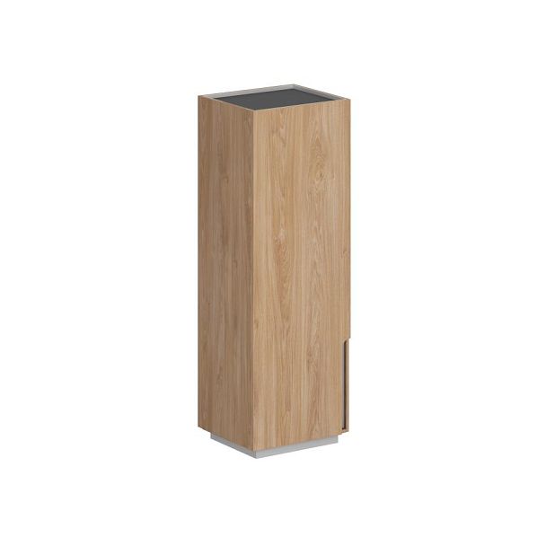 Шкаф 631x550x1860, левый / корпус: гикори натуральный, фасады: гикори натуральный Оливер / Oliver - Вид 1