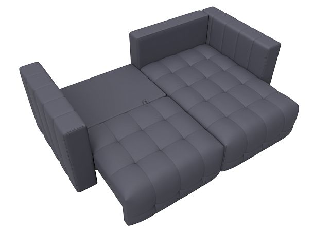 Диван угловой Лига-052 НПБ угол универсальный Экокожа серый - Вид 8
