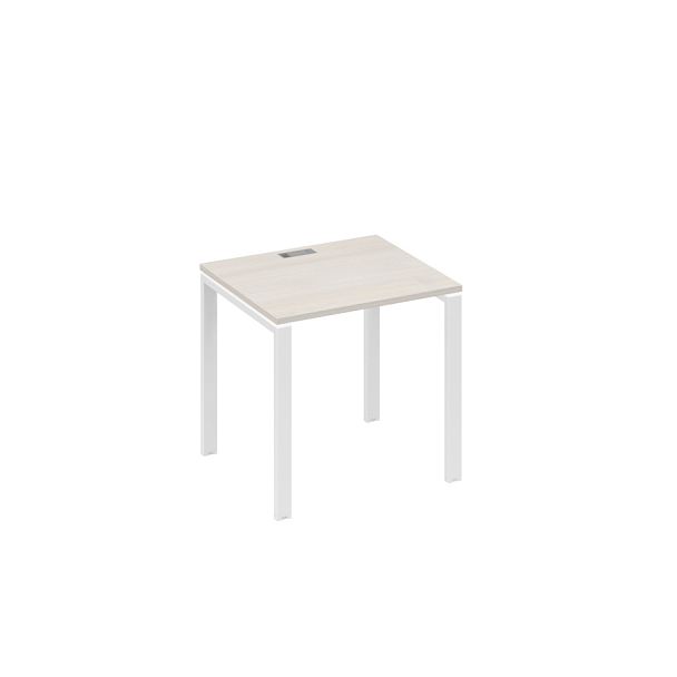 Стол письменный на металлокаркасе UNO A4 А4 Б1 011 БП дуб / металлокаркас белый - Вид 1