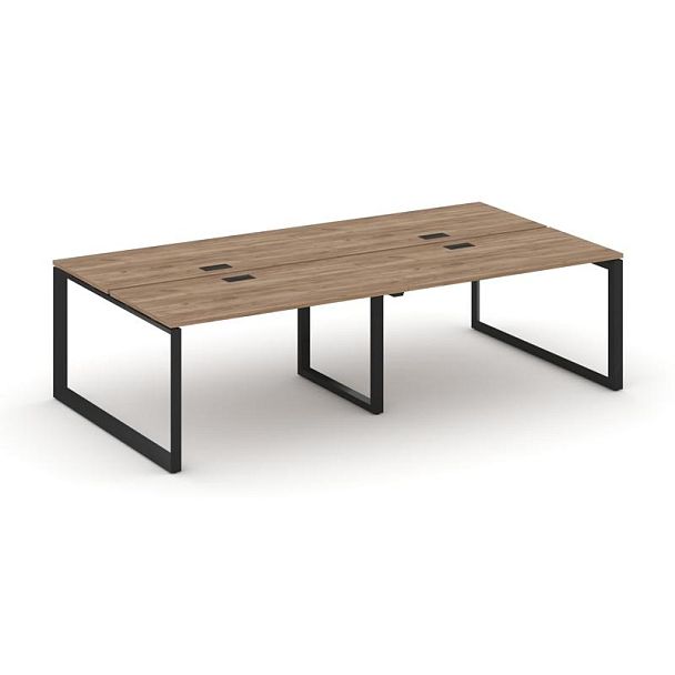 Style Project Next Рабочая станция двухсторонняя SN-59O.DRS-034 Дуб Табак/Металл Черный/Черный Заглушка 3160*1232*750 - Вид 1