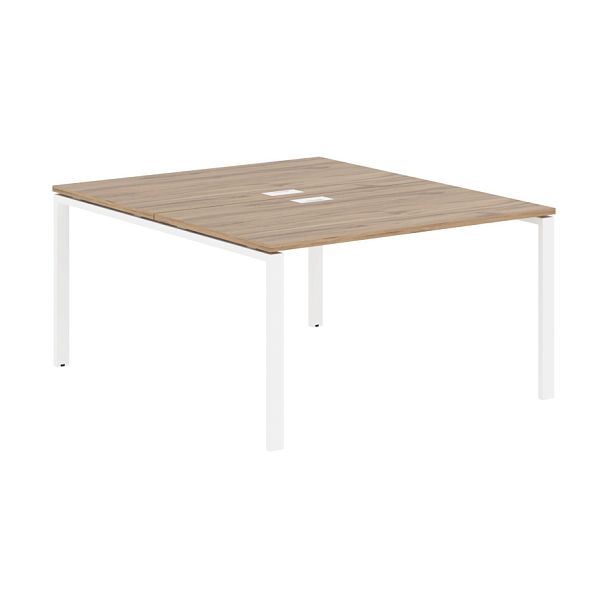 Стол 2-х местный EUWST 1316 Дуб Денвер светлый/Белый 1360х1606х750 EDIS - Вид 1
