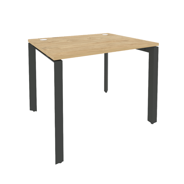 Onix Стол рабочий на П-образном м/к O.MP-SP-1.8 Тиквуд светлый/Антрацит металл 980*800*750 - Вид 1