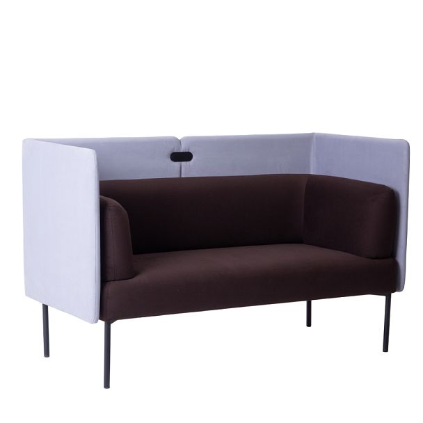 Диван Garda, велюр Velutto 24, экран велюр Velutto 49, ножки металл - Вид 2