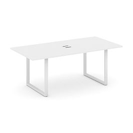 Style Project Direct Direct Стол переговорный SN-6O.SPRG-198 Белый/Металл Белый 1980*980*750 - Фото предпросмотра