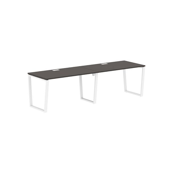 Стол 2-х местный EVWST 2780 Мокко/Белый 2726х800х750 EDIS - Вид 1