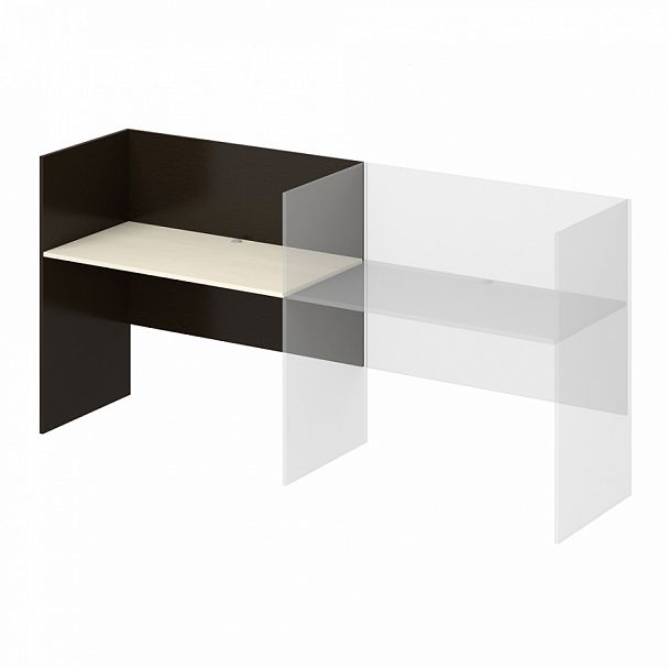 Стол дополнительный левый "Система-M" ПК-ССМ-СТ1Д118Х61ЛЭР/Д-В2-180 клен - Вид 1