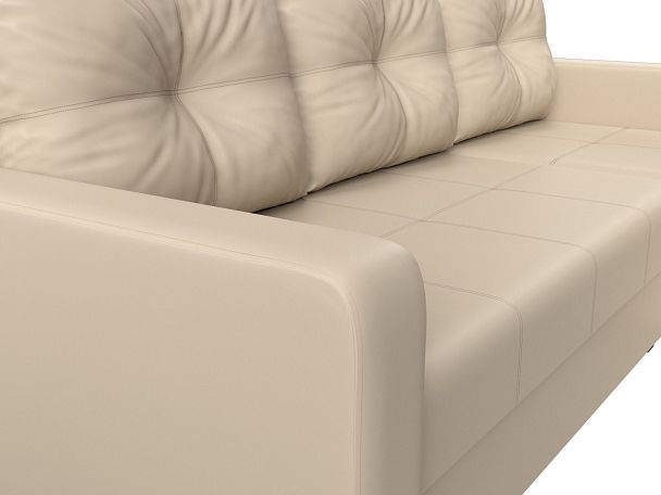 Диван угловой Ливерпуль Лайт правый угол Экокожа бежевый - Вид 4