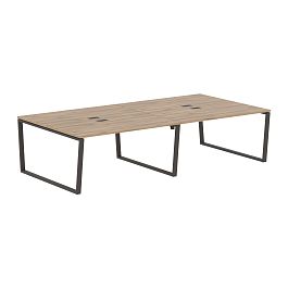 Стол 4-х местный EVWST 3116 Дуб Денвер светлый/Мокко 3126х1606х750 EDIS - Фото предпросмотра