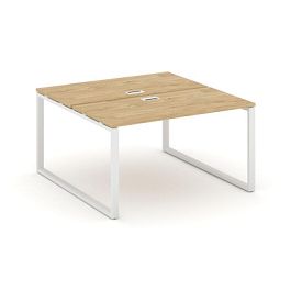 Стайл Проджект Рабочая станция 2-х сторон. SN-6O.DRS-002 Тиквуд Светлый/Металл Белый 1180*1232*750 - Фото предпросмотра