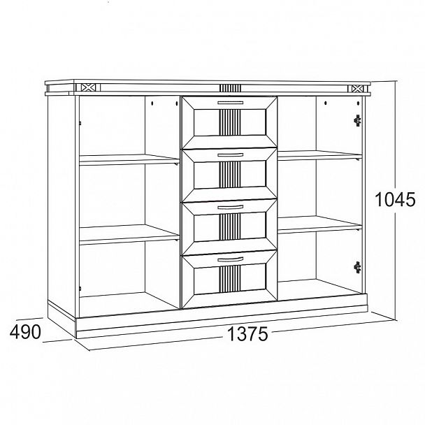 Комод "Ольга 18" - Вид 2