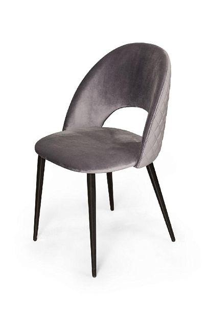 Стул Max ромб, бархат светло-серый 26 - Вид 9