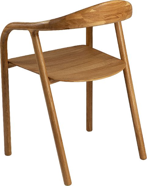 Кресло деревянное из массива дуба Соул Дуб светлый - Вид 7