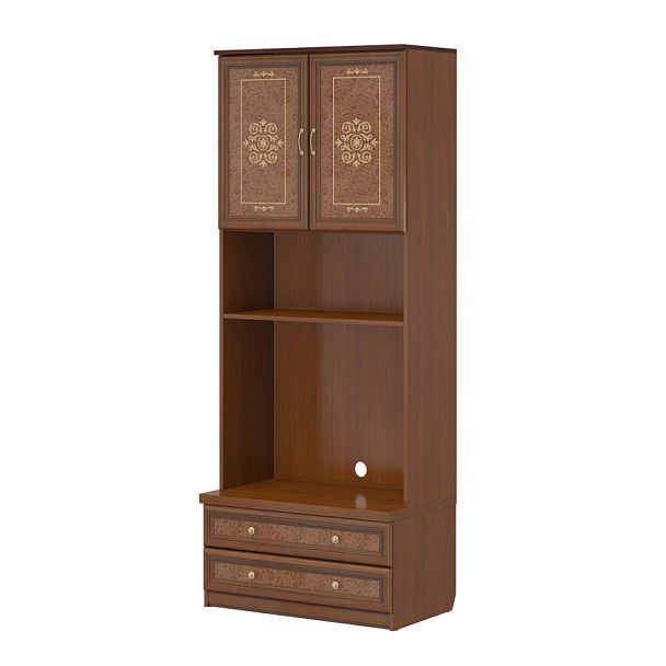 Шкаф "Версаль люкс"  ПК-ВРЛ-ШК2П229Х90/И3/35-В1-198 орех орвието - Вид 1